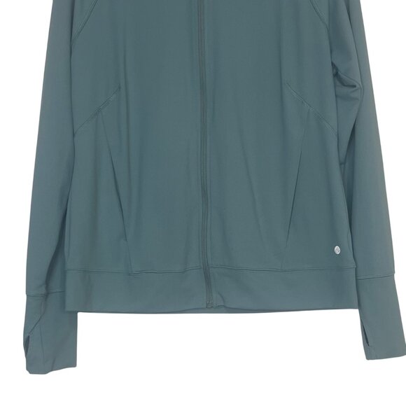 Apana Activewear Jacket Full Zip Womens Medium Green Yoga Gym - Picture 4 of 10
